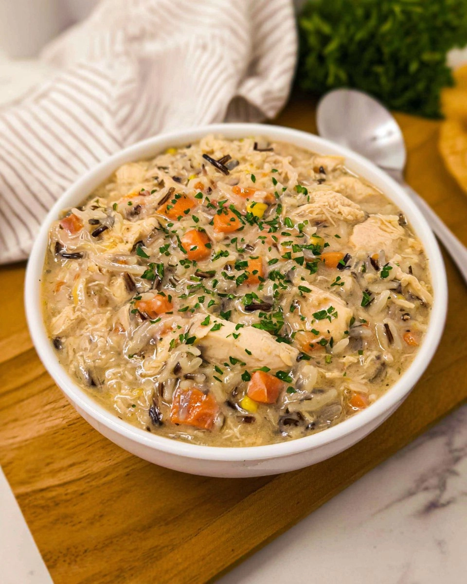 Crockpot Chicken and Wild Rice Soup