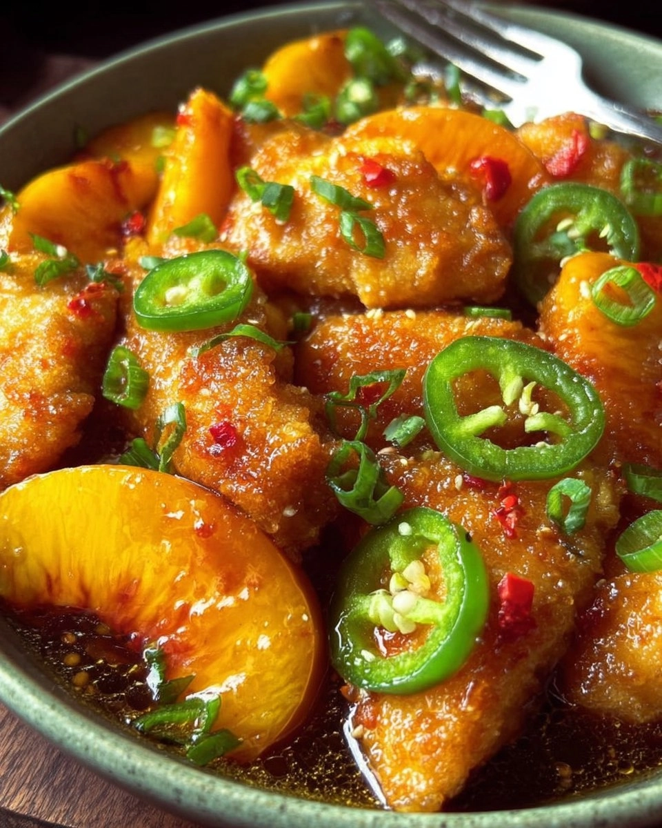Easy Jalapeño Peach Chicken