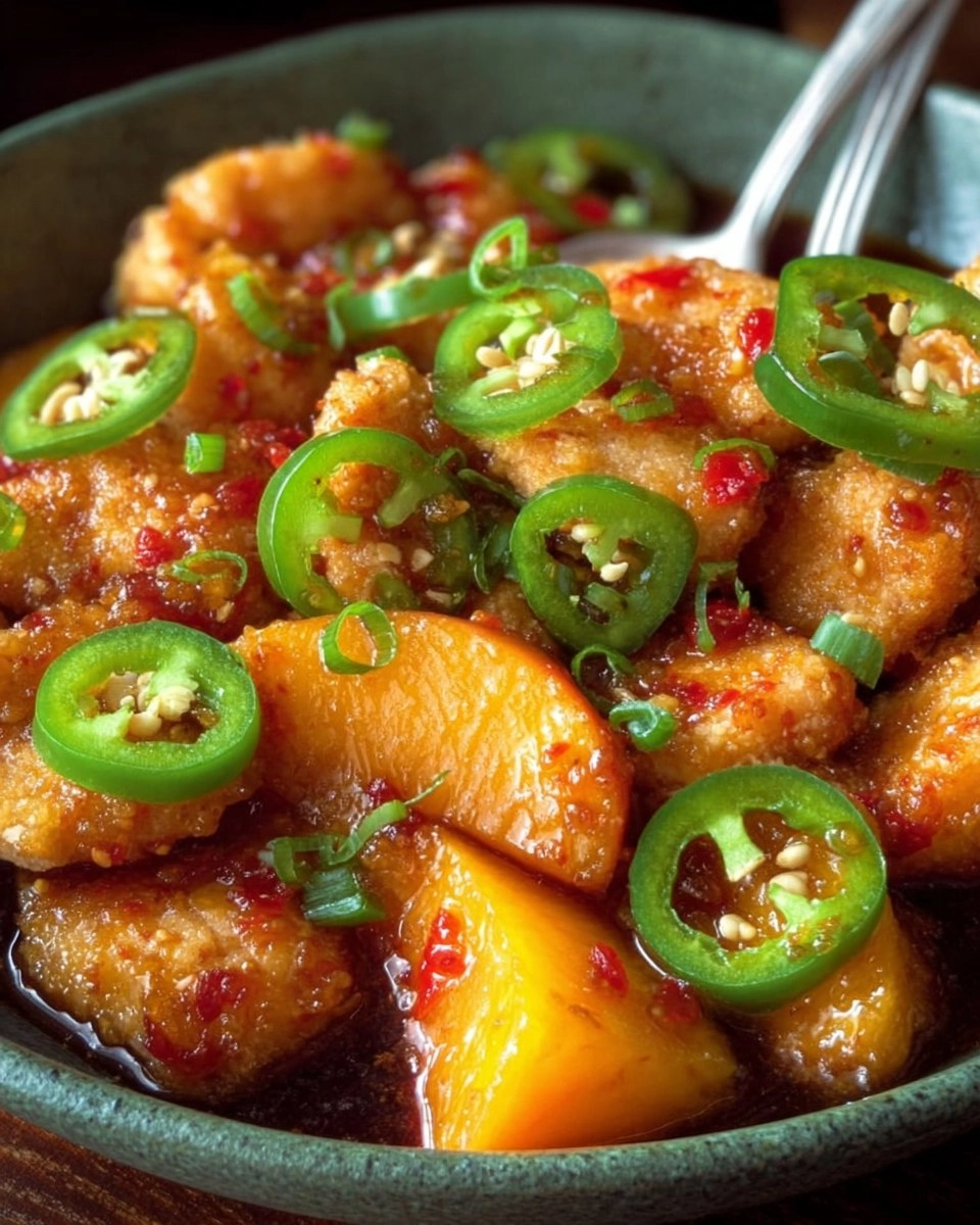 Easy Jalapeño Peach Chicken