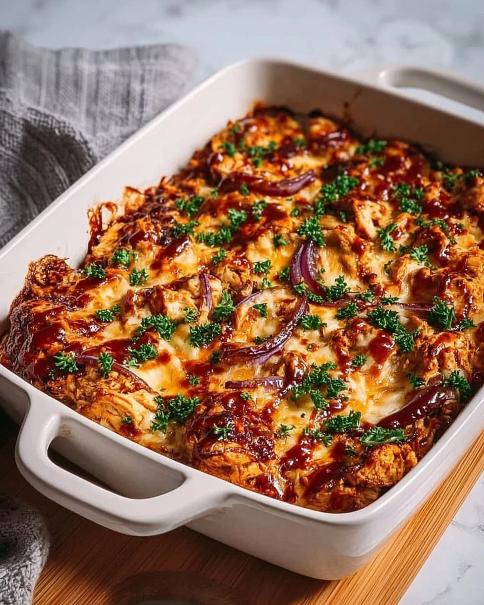 Easy Keto BBQ Chicken Casserole