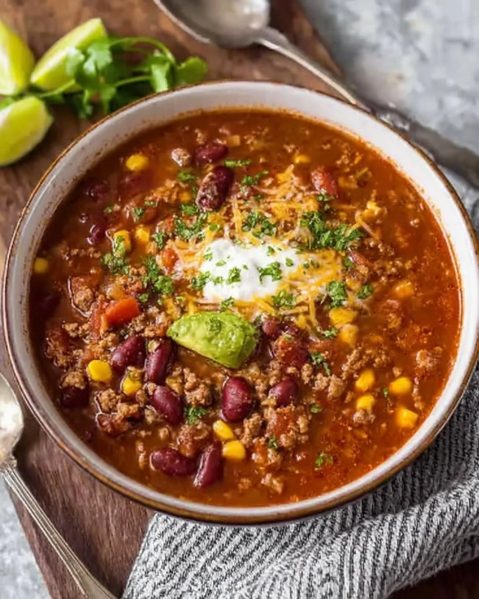 Easy Taco Soup with 34g Protein