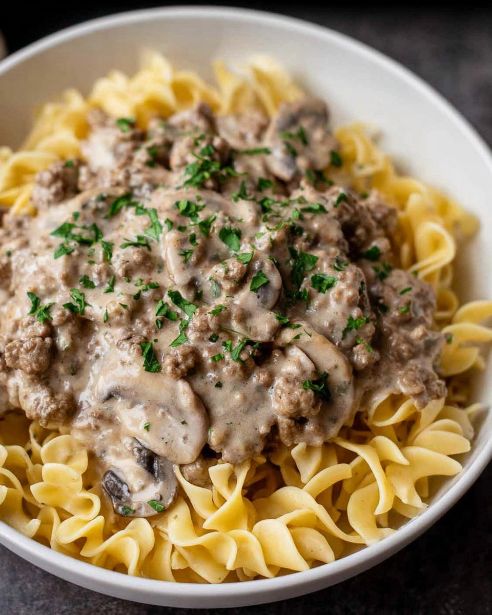 Ground Beef Stroganoff