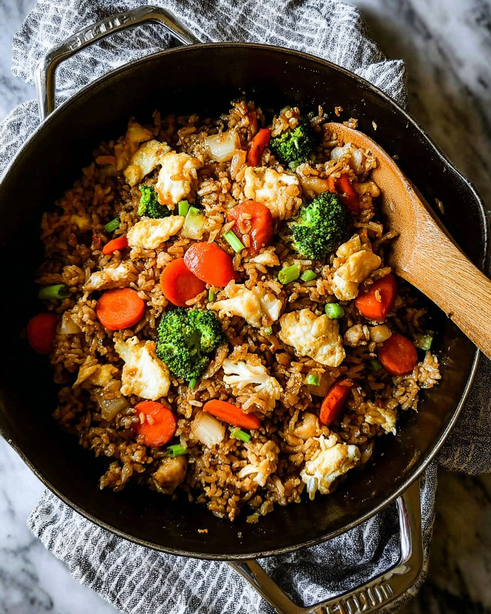 Leftover Fried Rice, Veggies and Eggs