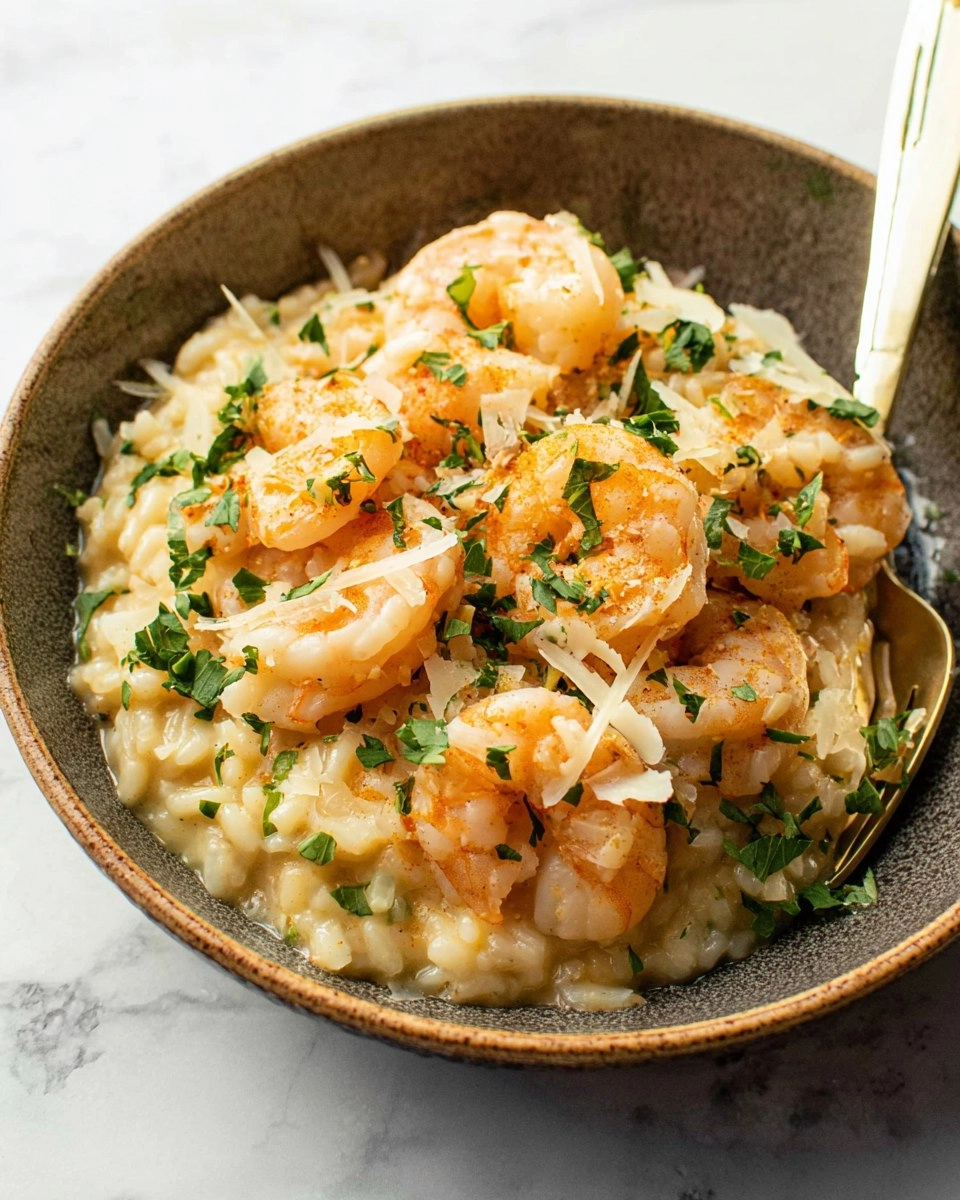 Lemon Garlic Shrimp Risotto