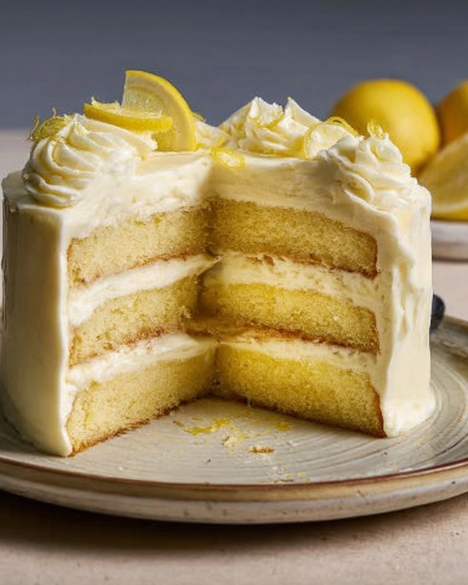 Lemon Mascarpone Cake: Moist Lemon Layers with Fluffy Cream