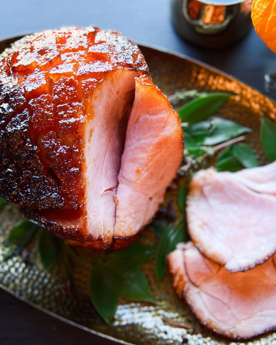 Maple Bourbon Glazed Ham