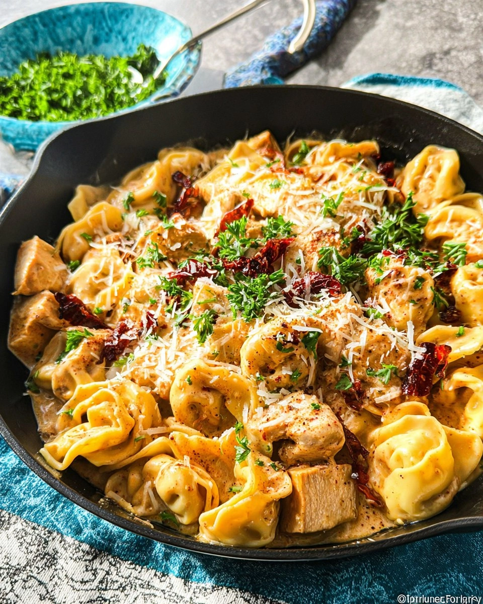 Marry Me Chicken Tortellini (Creamy Mexican Chipotle Sauce)