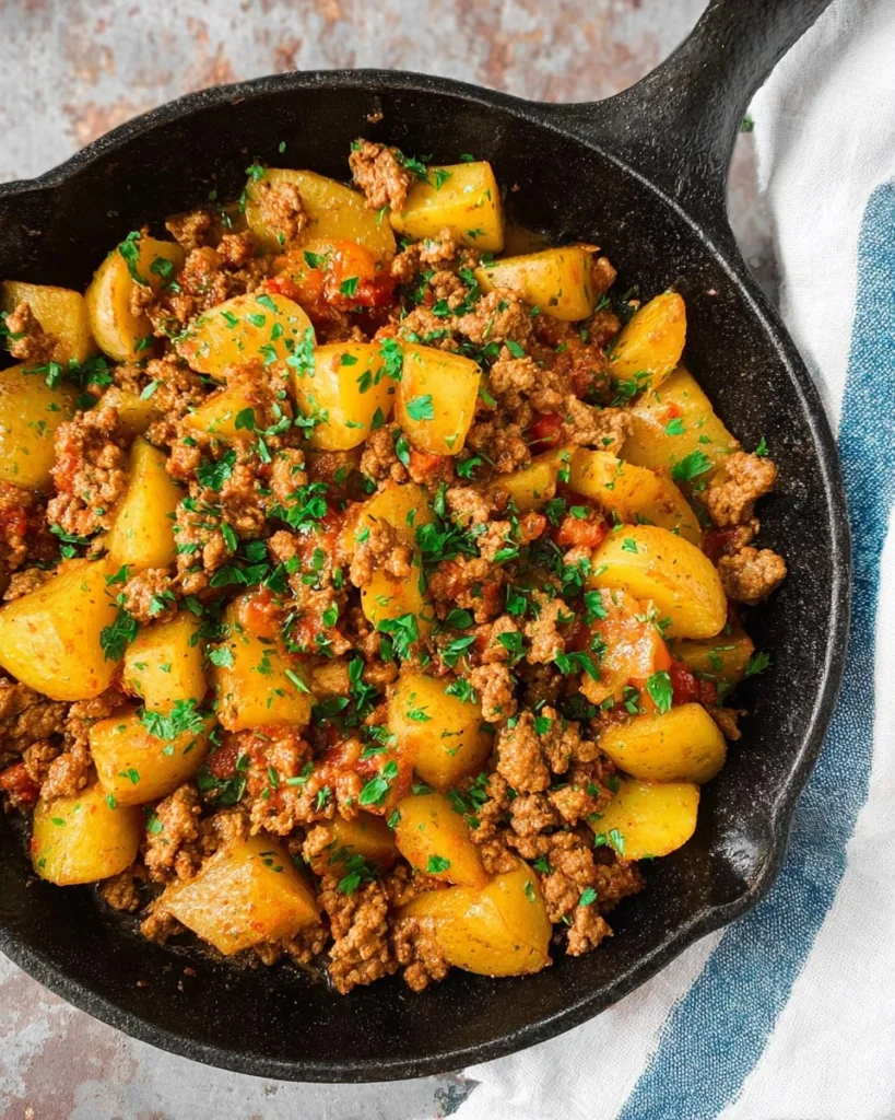One-Pot-Ground-Beef-and-Potatoes-Recipe