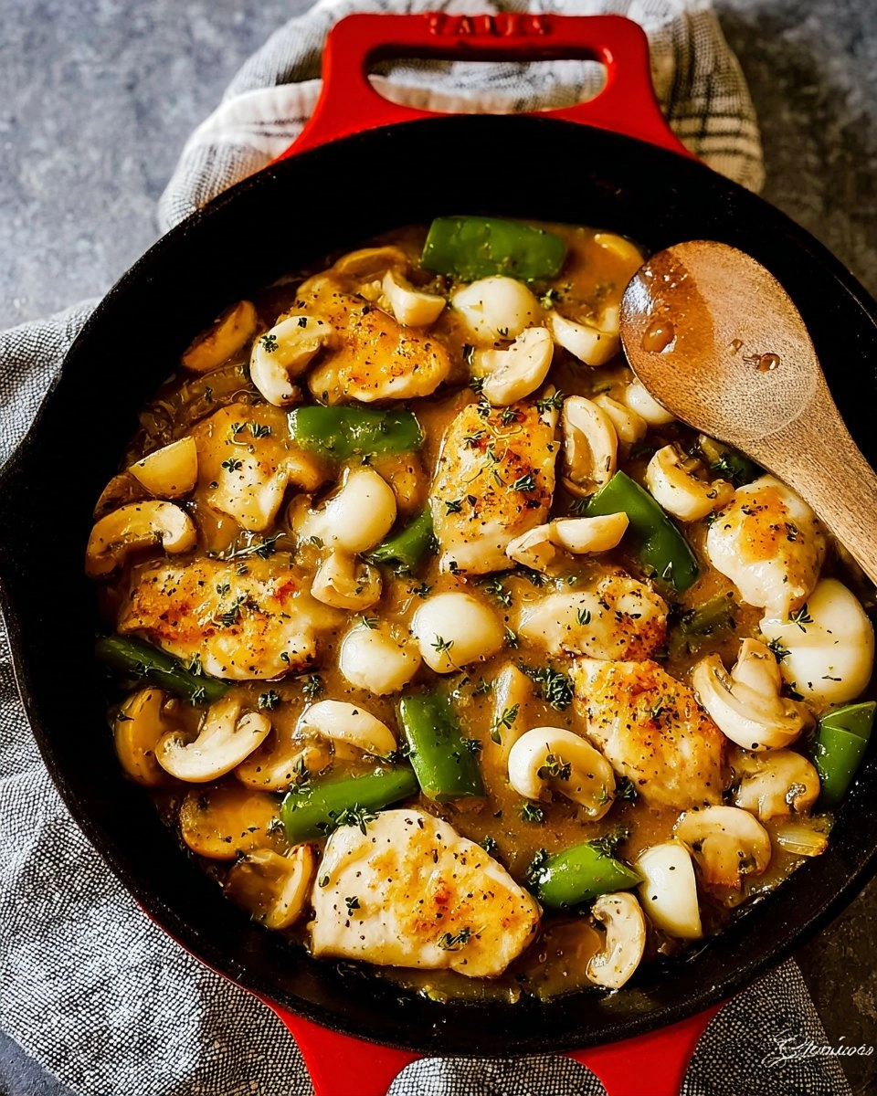 Onion Soup Gravy Chicken Skillet