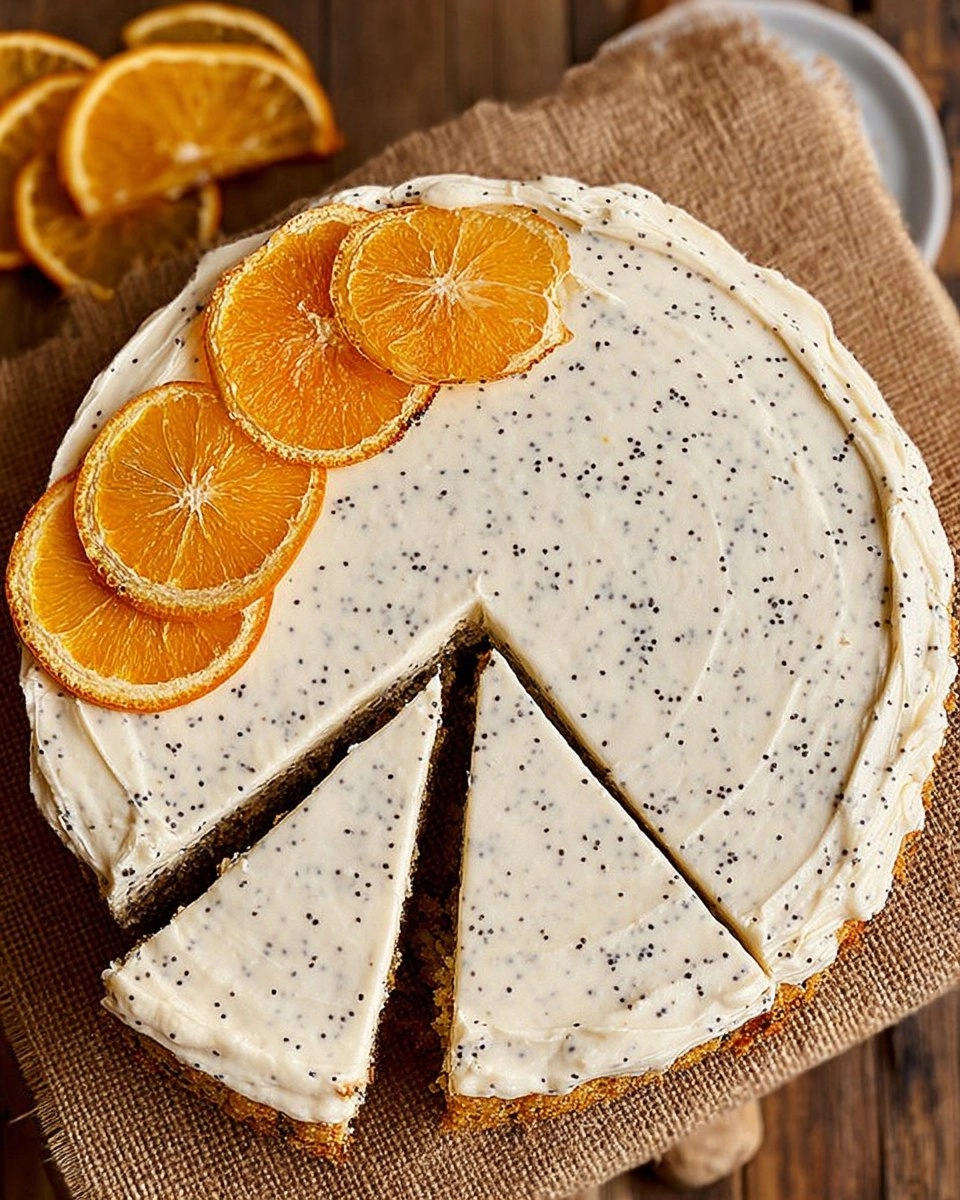 Orange Poppyseed Cake with Cream Cheese Frosting 136 Orange Poppyseed Cake with Cream Cheese Frosting
