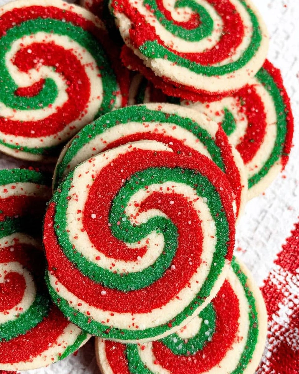 Peppermint Pinwheel Cookies