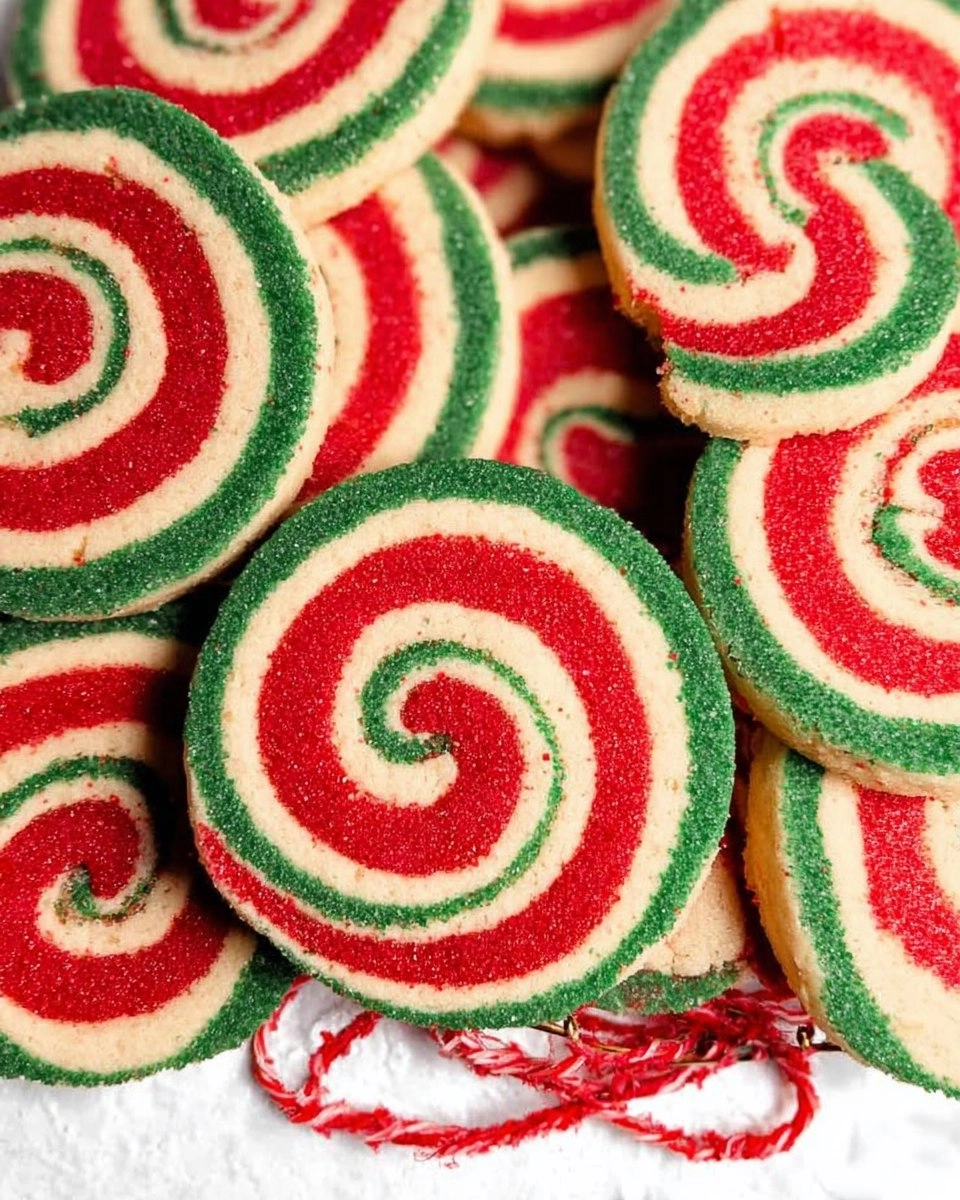 Peppermint Pinwheel Cookies