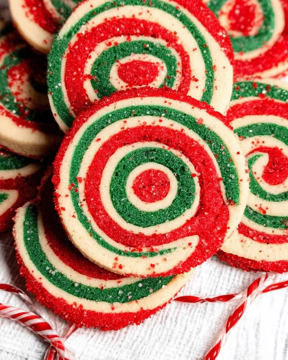 Peppermint Pinwheel Cookies