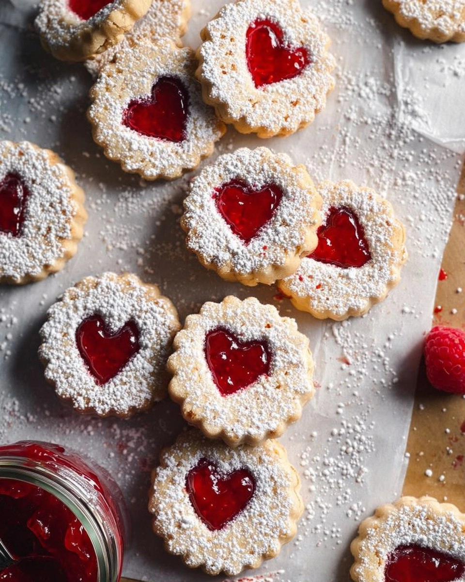 Raspberry Linzer Cookies