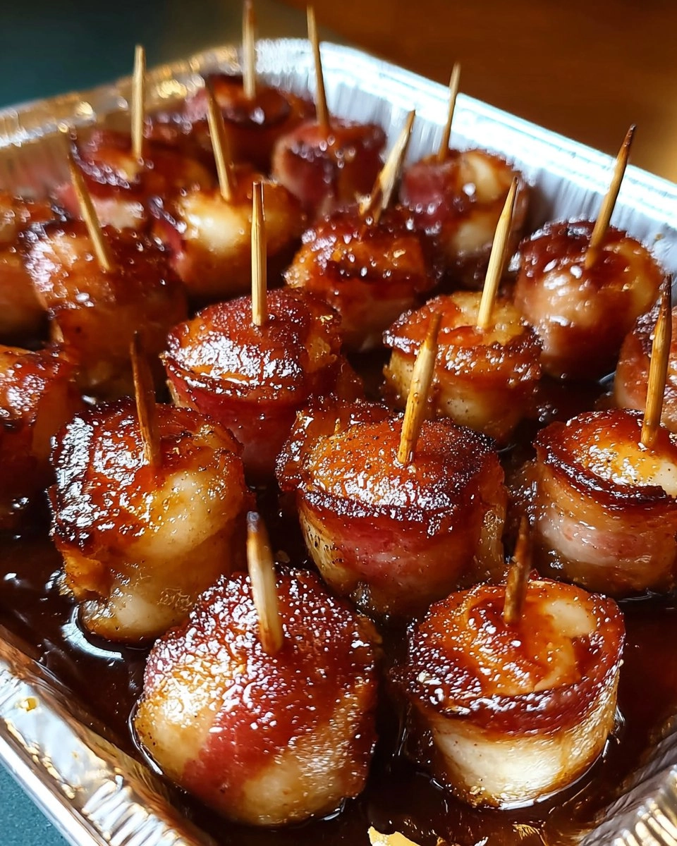 Valentine Bacon Wrapped Water Chestnuts