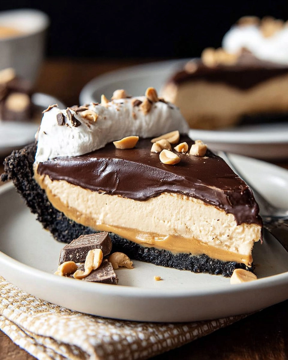 Valentine Irresistible Chocolate Peanut Butter Pie
