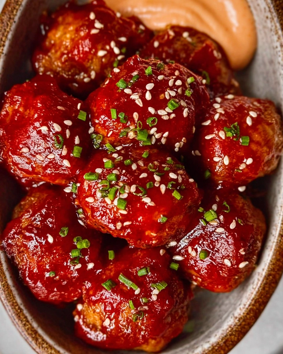 Valentine Korean BBQ Meatballs and Spicy Mayo Dip