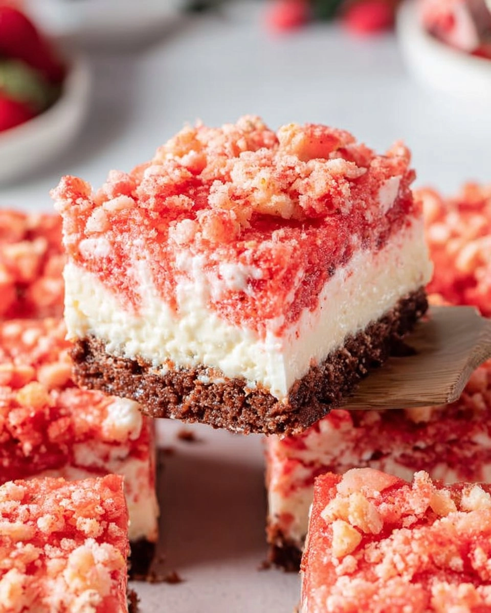 Valentine's day Strawberry Shortcake Brownies