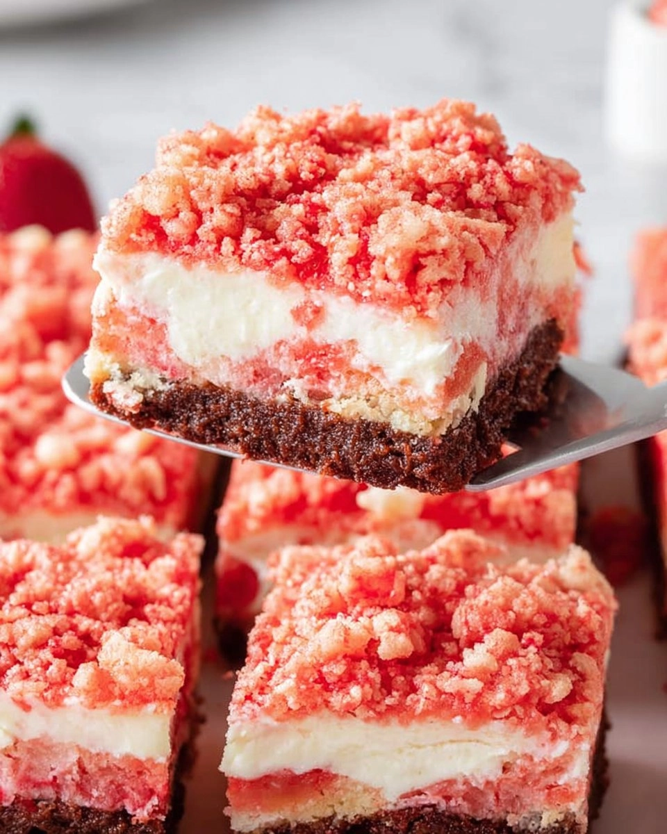 Valentine's day Strawberry Shortcake Brownies