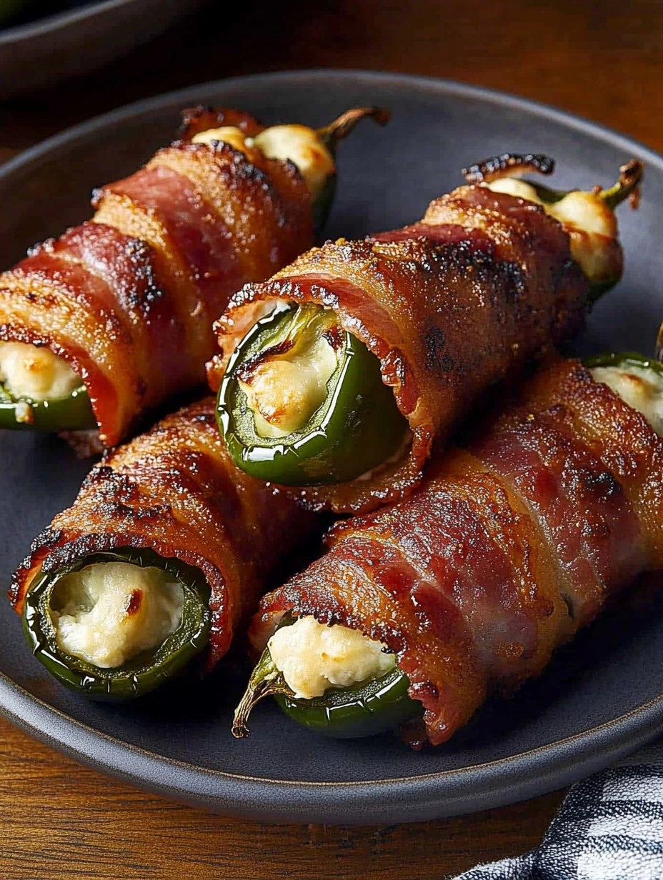 Bacon-Wrapped Jalapeño Poppers