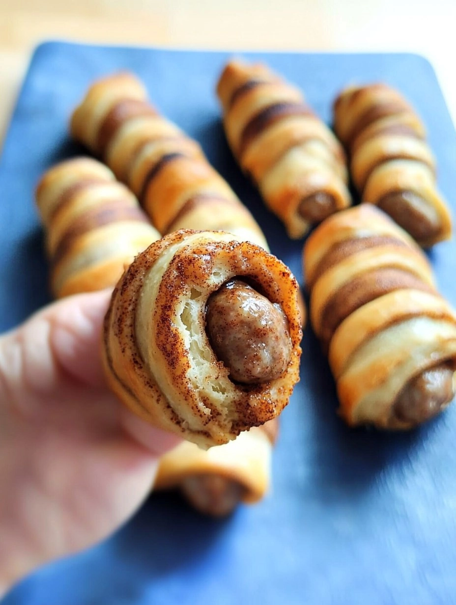 Breakfast Pigs in Cinnamon Rolls