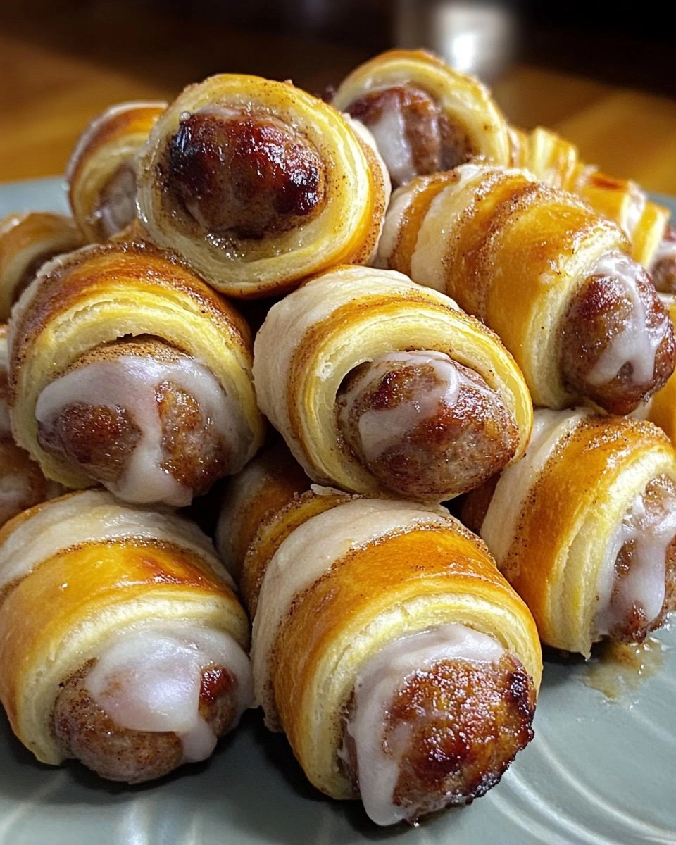 Breakfast Pigs in Cinnamon Rolls