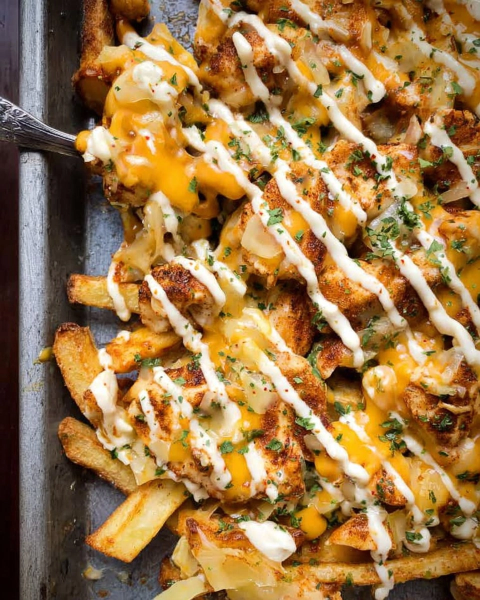 Cajun Chicken Loaded Fries