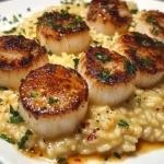 Champagne-Risotto-with-Brown-Butter-Scallops-Recipe