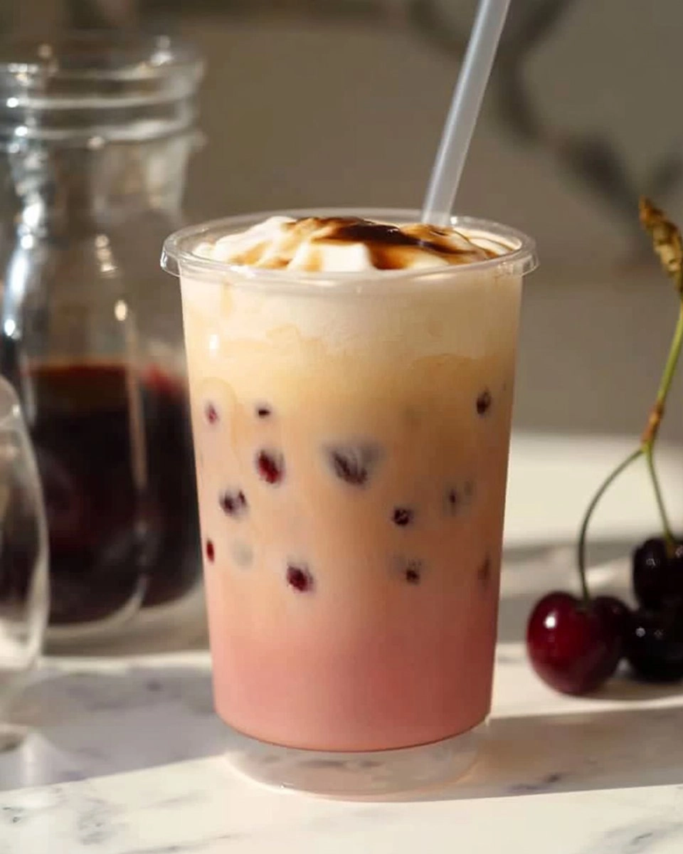 Cherry Vanilla Iced Latte