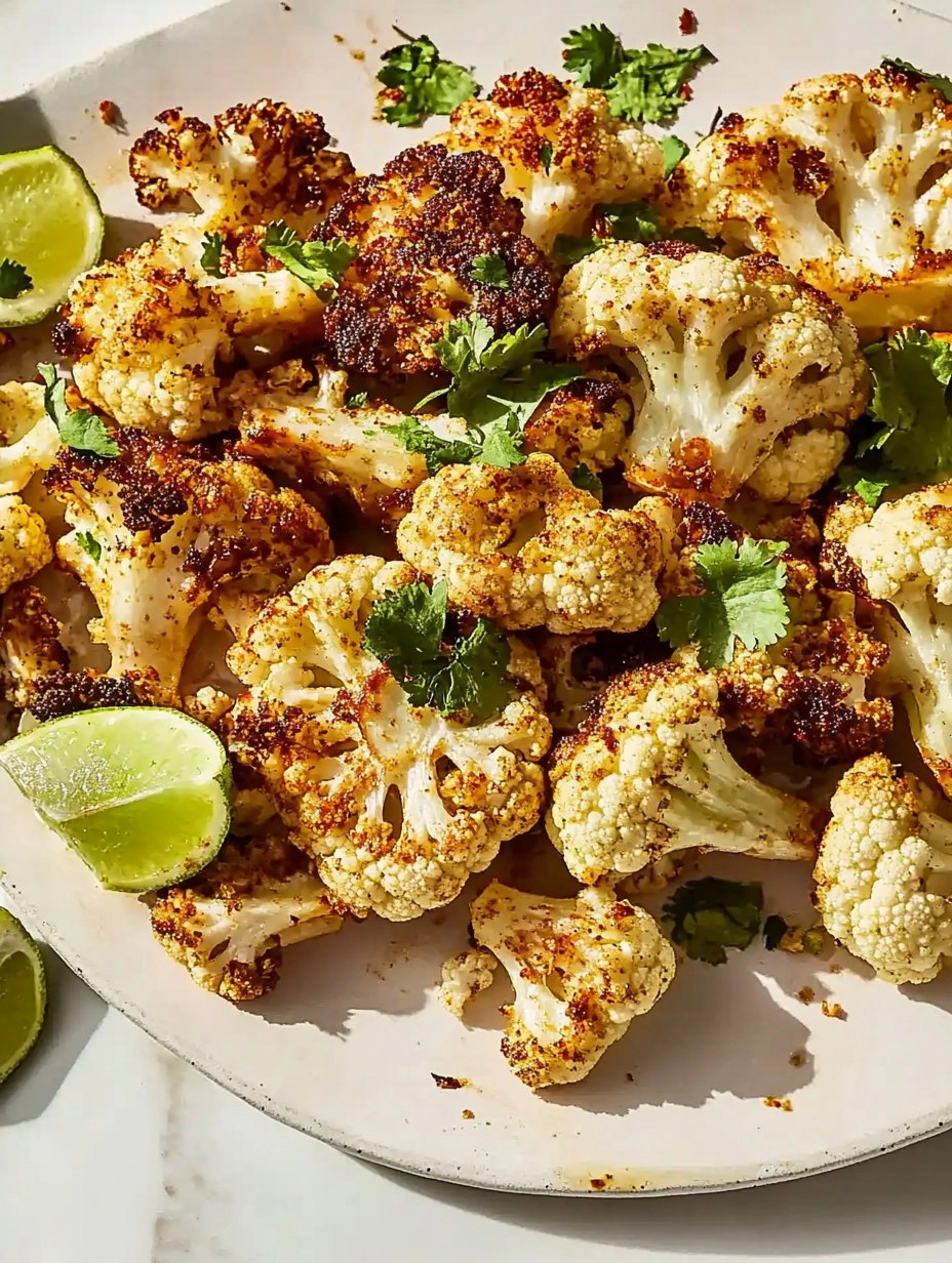 Chili Lime Roasted Cauliflower