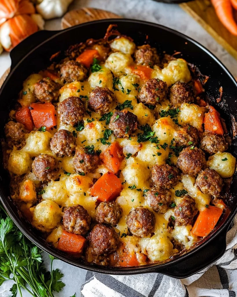 Classic-Meatball-Casserole-Recipe