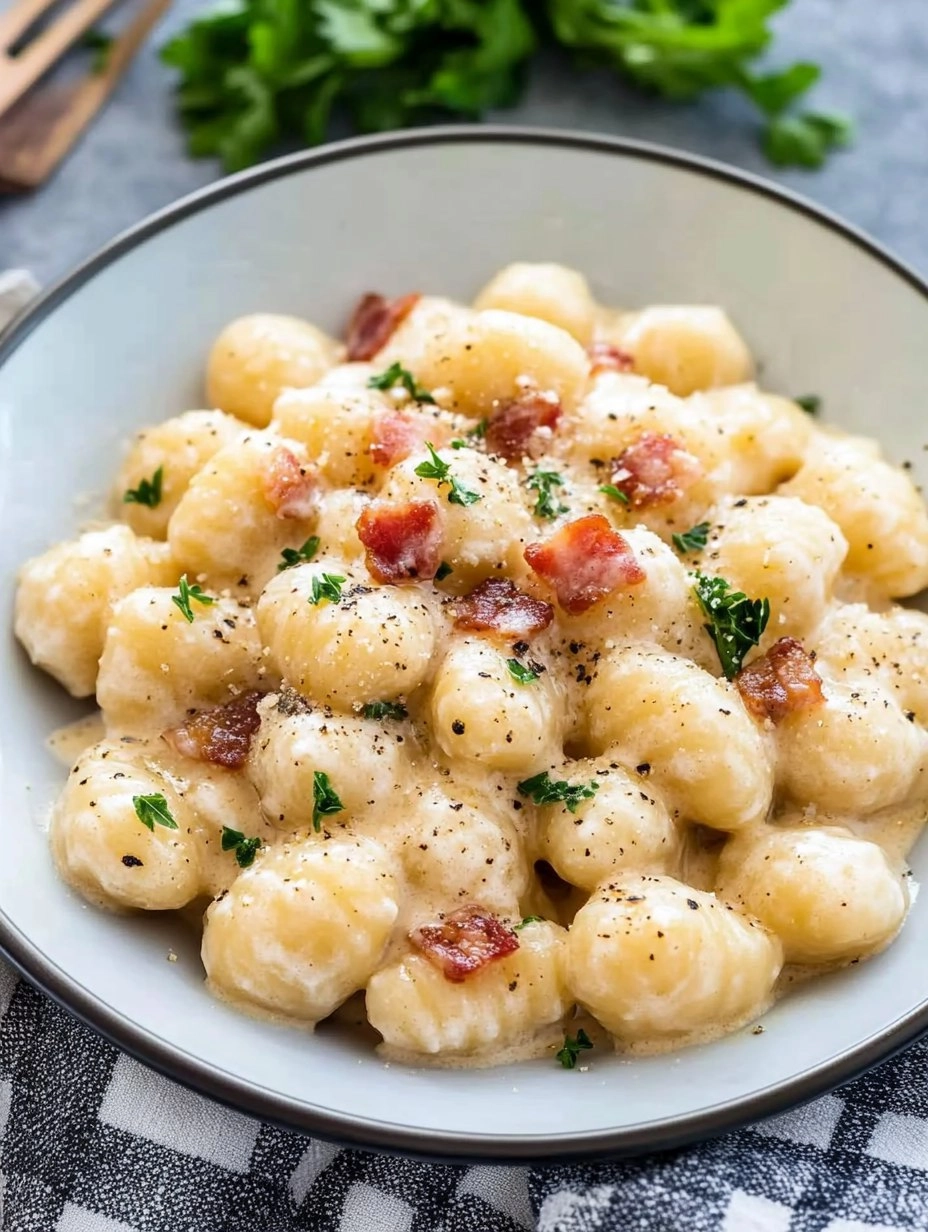 Creamy Pancetta Gnocchi 