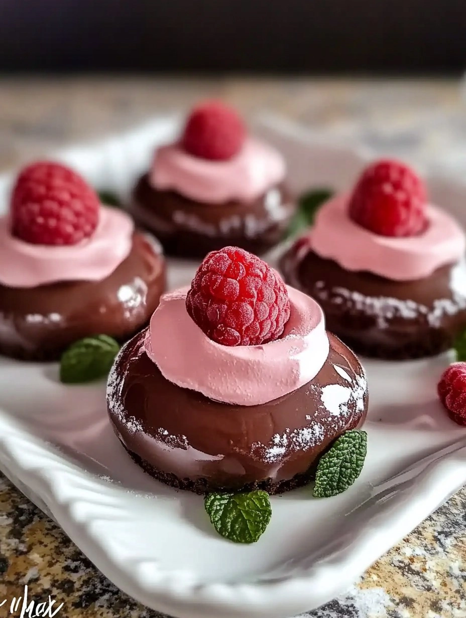 Easy Chocolate Raspberry Mousse Domes