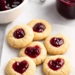 Easy-Jam-Thumbprint-Cookies-with-a-Heart-Shaped-Twist-Recipe