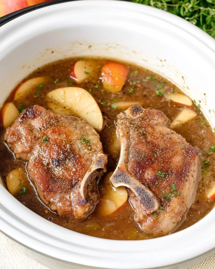 Fall-Apart-Tender-Crockpot-Apple-Pork-Chops-Recipe