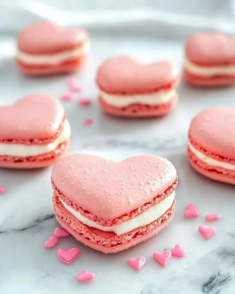 Galentines-Brunch-Foods-Heart-Shaped-Macarons-Recipe