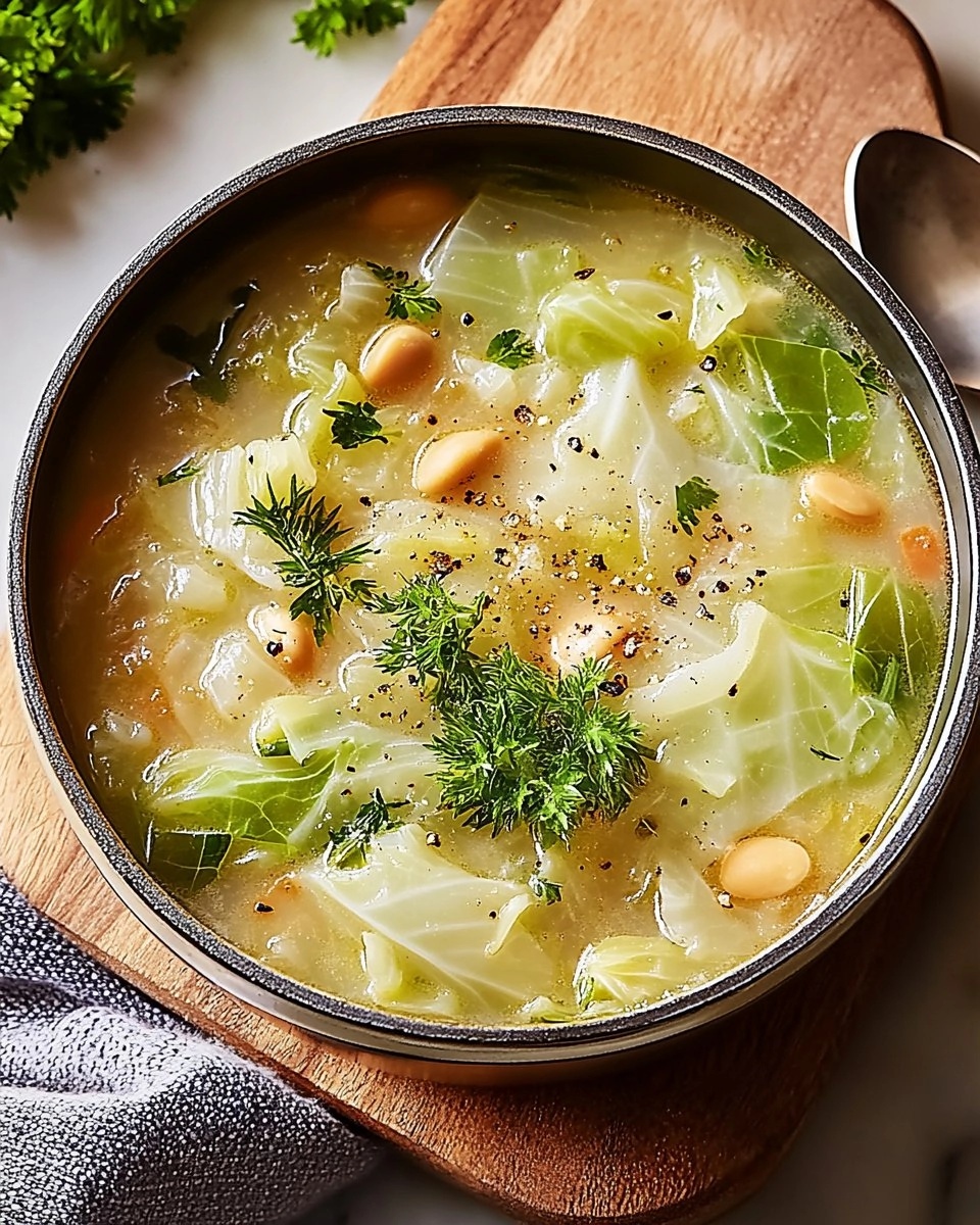 Garlicky Cabbage Soup