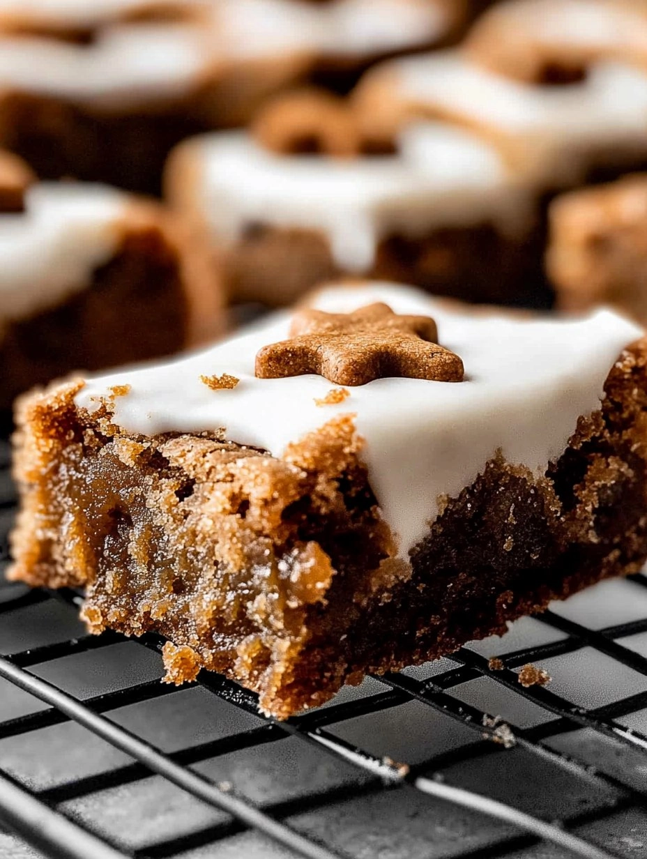 Gingerbread Cookie Bars