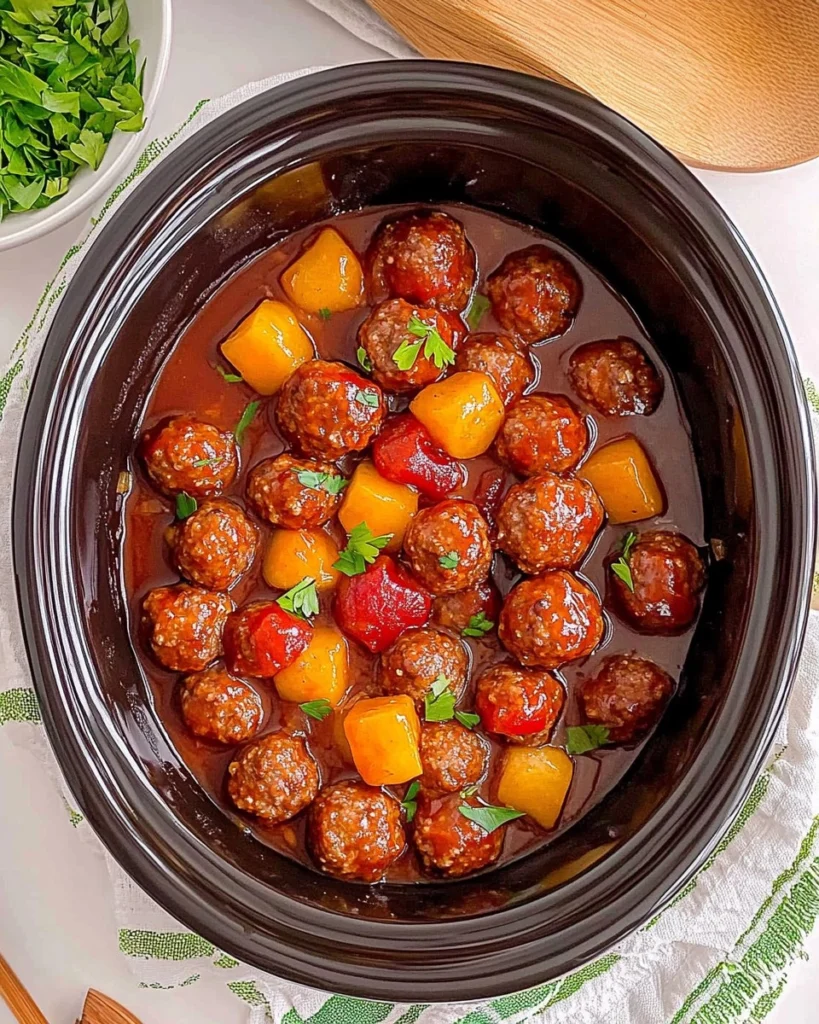 Haelthy-Crockpot-Hawaiian-Meatballs-Recipe