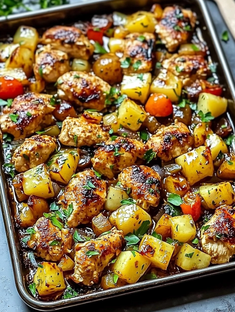 Hawaiian Chicken Sheet Pan