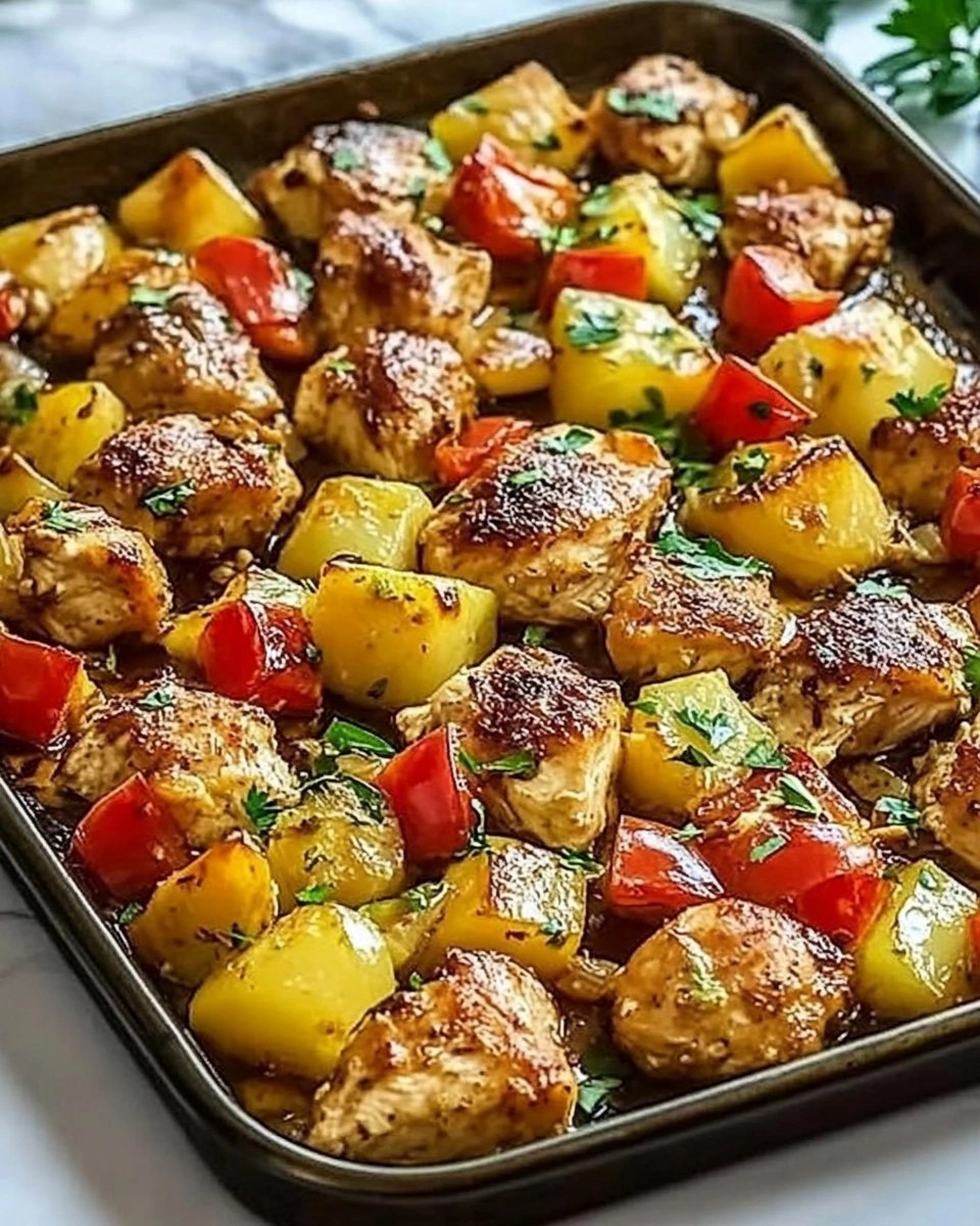 Hawaiian Chicken Sheet Pan
