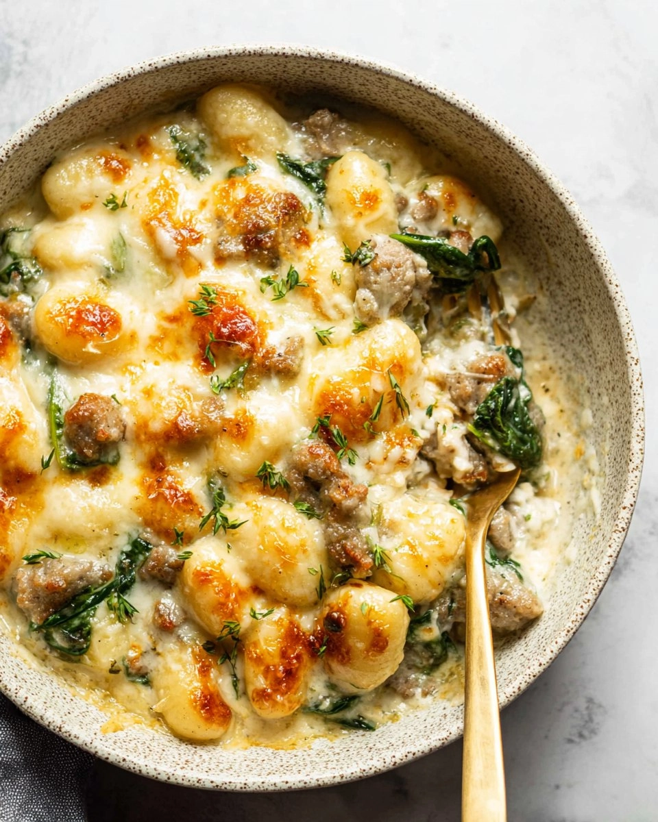 Healthy Pesto Sausage Gnocchi Bake 110 Healthy Pesto Sausage Gnocchi Bake