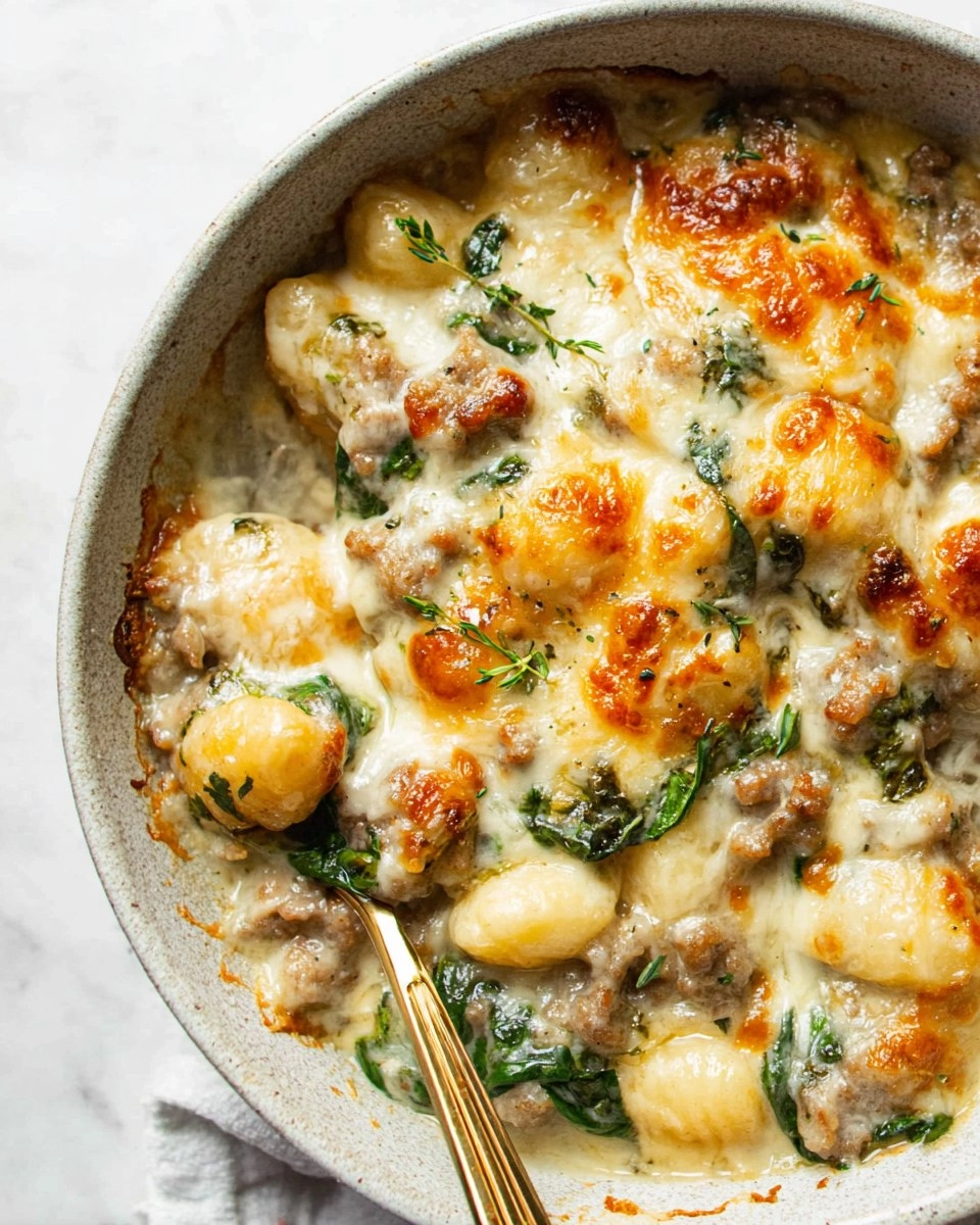 Healthy Pesto Sausage Gnocchi Bake 111 Healthy Pesto Sausage Gnocchi Bake