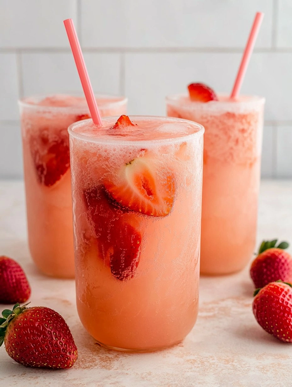Healthy Pink Drink Strawberry Refresher (Whole30, Caffeine-Free, Vegan)
