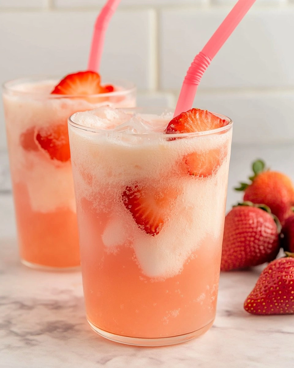 Healthy Pink Drink Strawberry Refresher (Whole30, Caffeine-Free, Vegan)