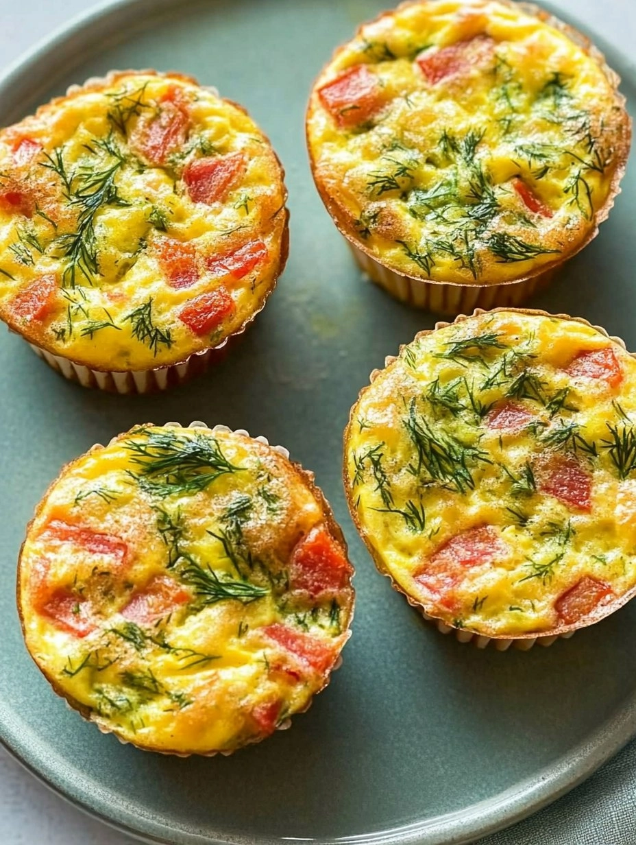 Mini Frittata Muffins with Dill 