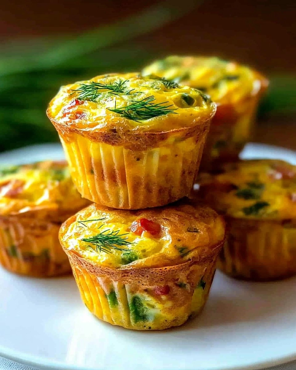 Mini Frittata Muffins with Dill 