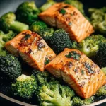 One-Skillet-Garlicky-Salmon-Broccoli-Recipe