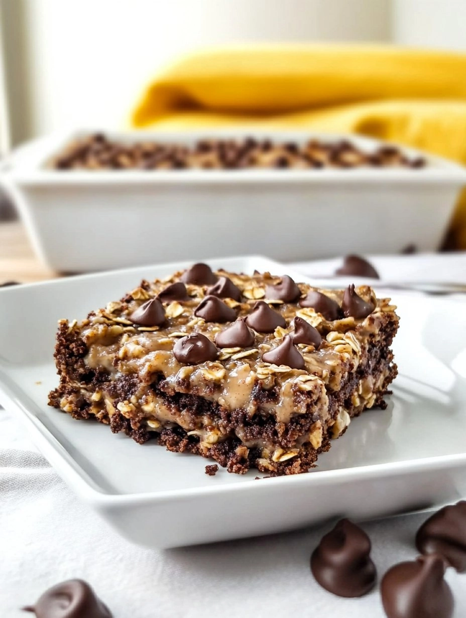 Peanut Butter Brownie Baked Oatmeal