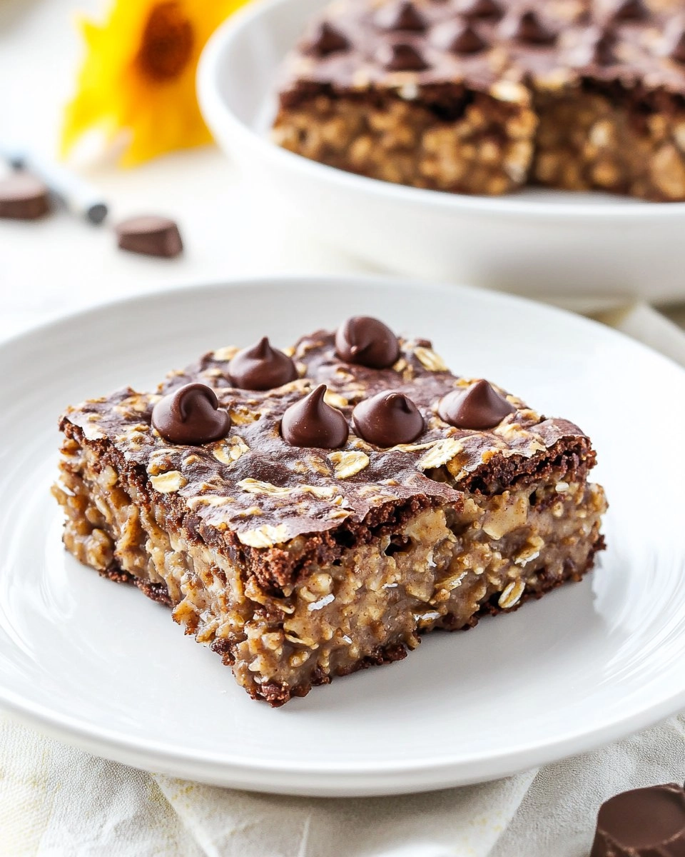 Peanut Butter Brownie Baked Oatmeal